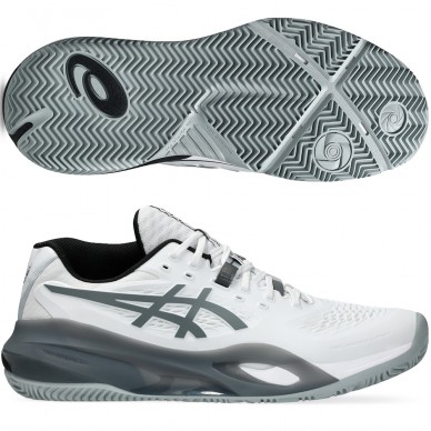 Asics Padelschuhe Gel Resolution X Padel white steel grey 2026