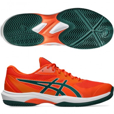Asics Padelschuhe Game FF Padel energy orange jewel green 2026