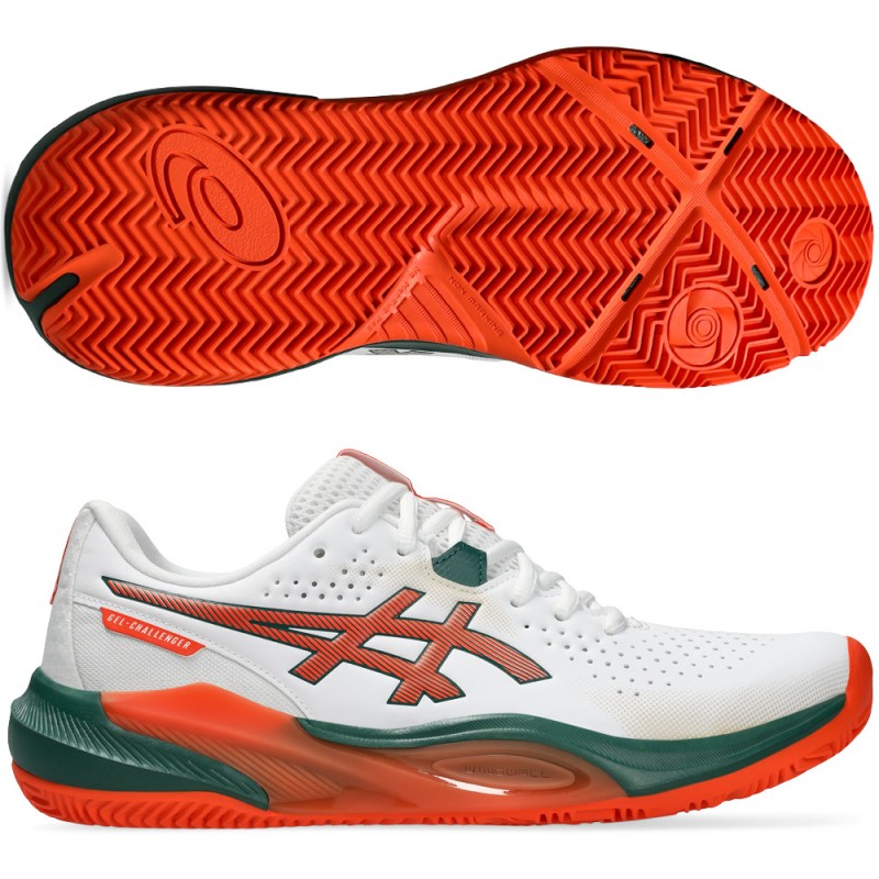 Asics Padelschuhe Gel Challenger 15 Padel weiß energy orange 2026