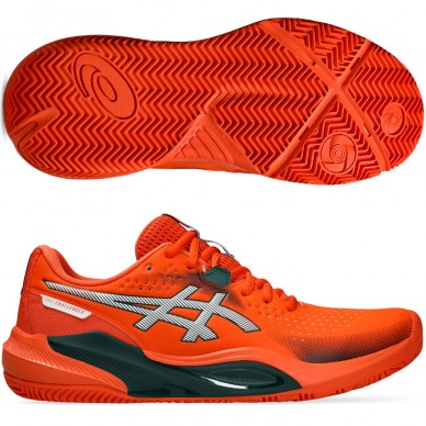 Asics Padelschuhe Gel Challenger 15 Padel energy orange jewel green 2026
