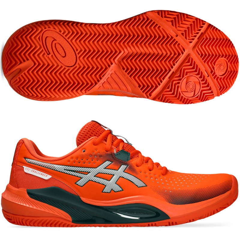 Asics Padelschuhe Gel Challenger 15 Padel energy orange jewel green 2026