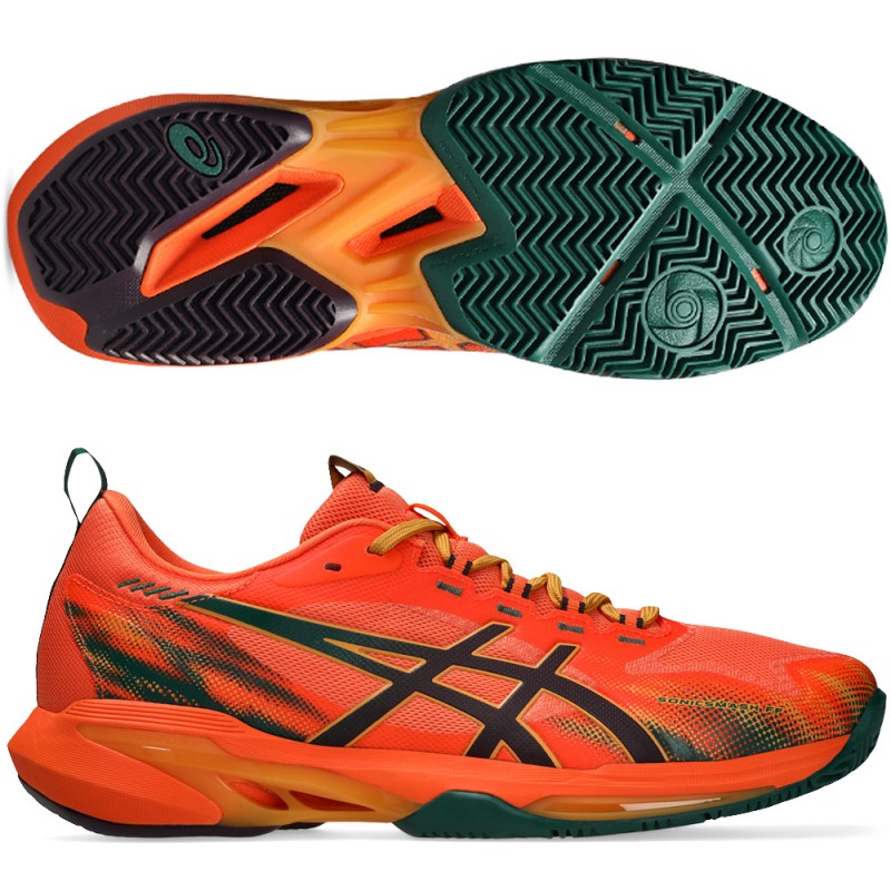 Asics Padelschuhe Sonicsmash FF energy orange dark aubergine 2026