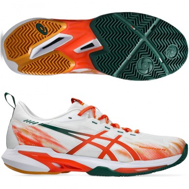 Asics Padelschuhe Sonicsmash FF white energy orange 2026