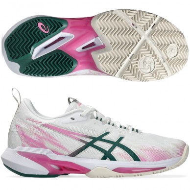 Asics Padelschuhe Sonicsmash FF white jewel green 2026