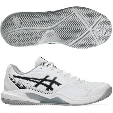 Asics Padelschuhe Gel Dedicate 9 Padel White Black 2026