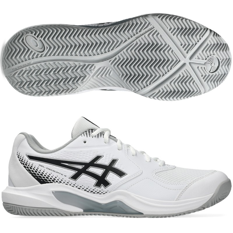 Asics Padelschuhe Gel Dedicate 9 Padel White Black 2026