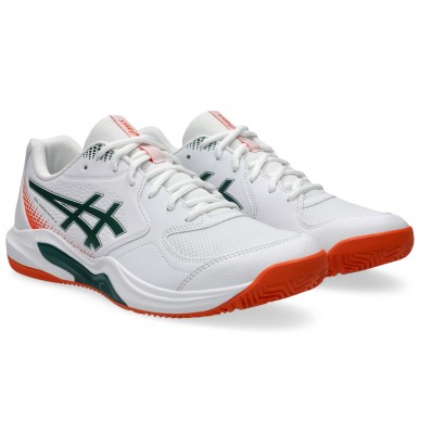 Asics Padelschuhe Gel Dedicate 9 Padel white jewel green 2026
