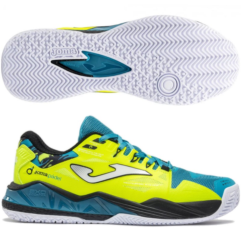 Joma Padelschuhe Spin Men 2627 turquoise yellow 2026