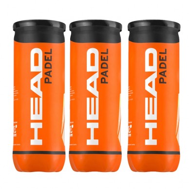 Pack 3 Botes pelotas Head Padel