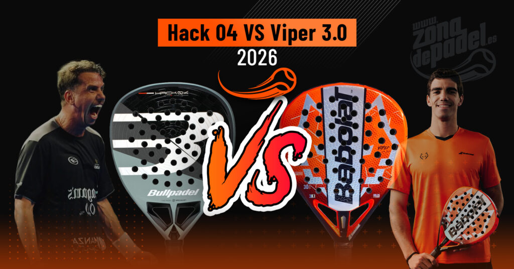 Bullpadel Hack 04 2026 vs Babolat Viper JL 2026